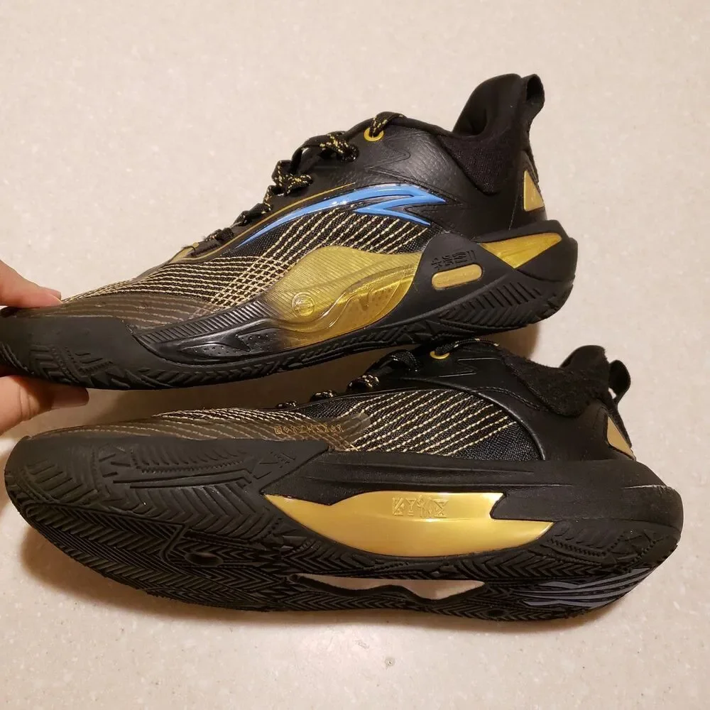 ANTA KAI 1 Speed North Star Anta Black & Gold SIZE 8